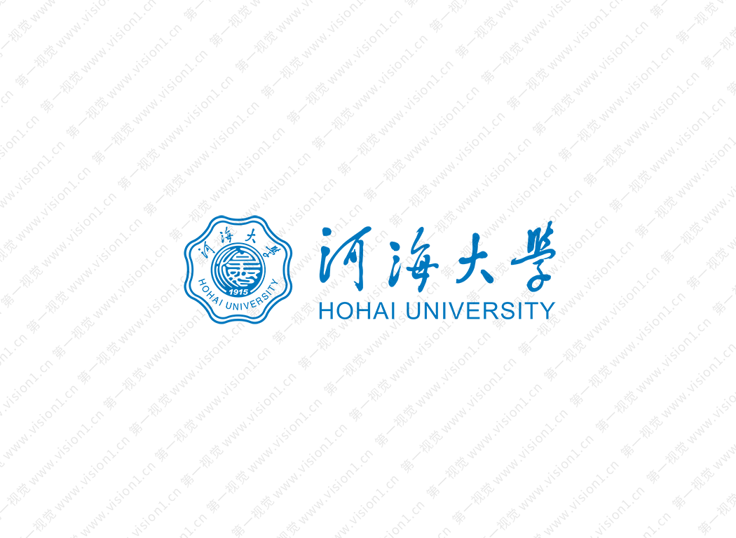 大學校徽系列:河海大學標志矢量圖