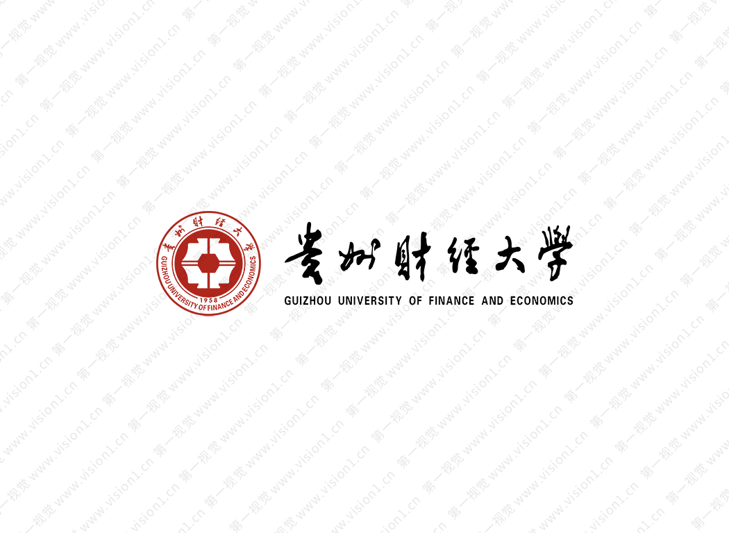 貴州財經大學logo標志矢量圖