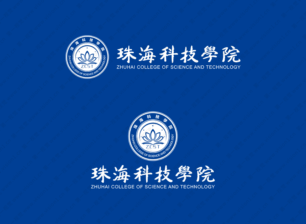 珠海科技學院校徽logo矢量圖