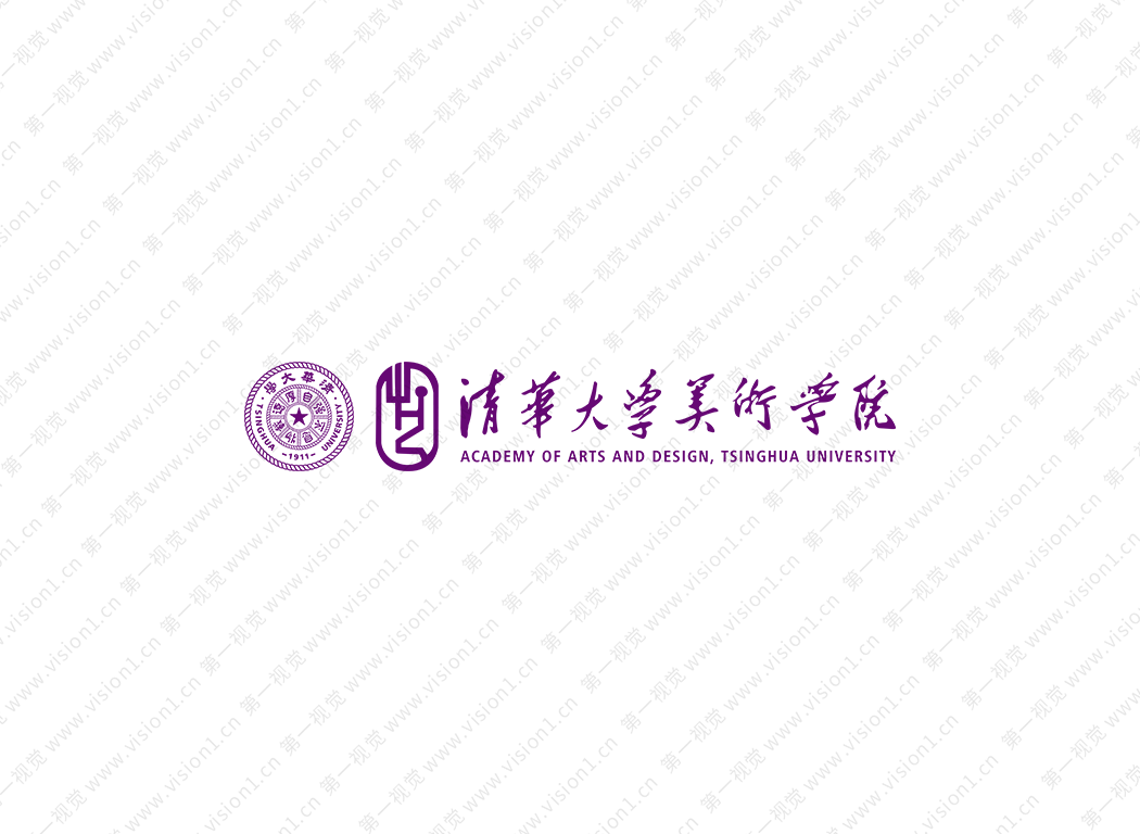 大學校徽系列:清華大學美術(shù)學院標志矢量圖