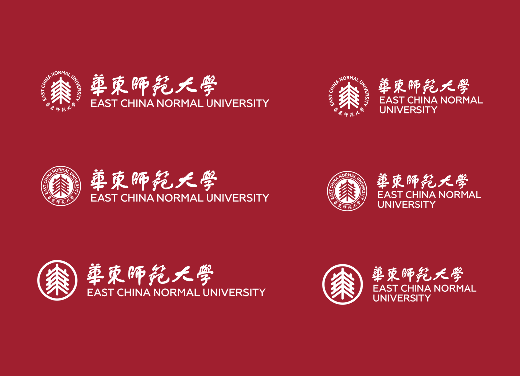 大學校徽系列: 華東師范大學標志矢量圖