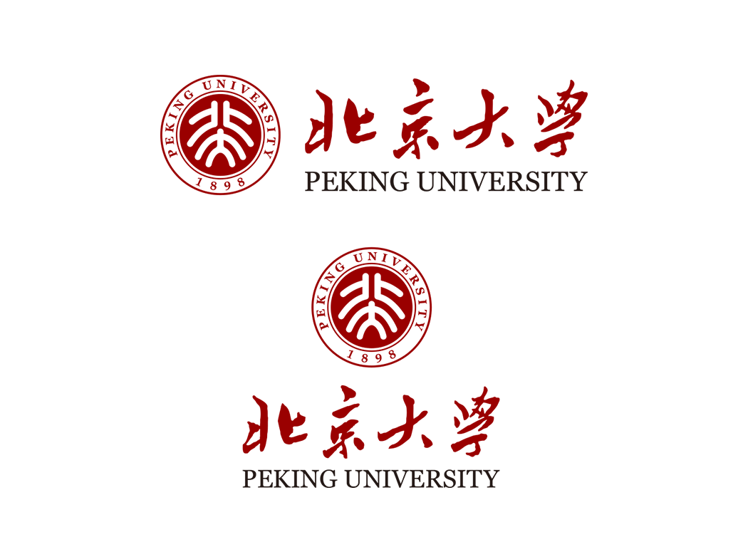 大學?；障盗?北京大學標志矢量圖