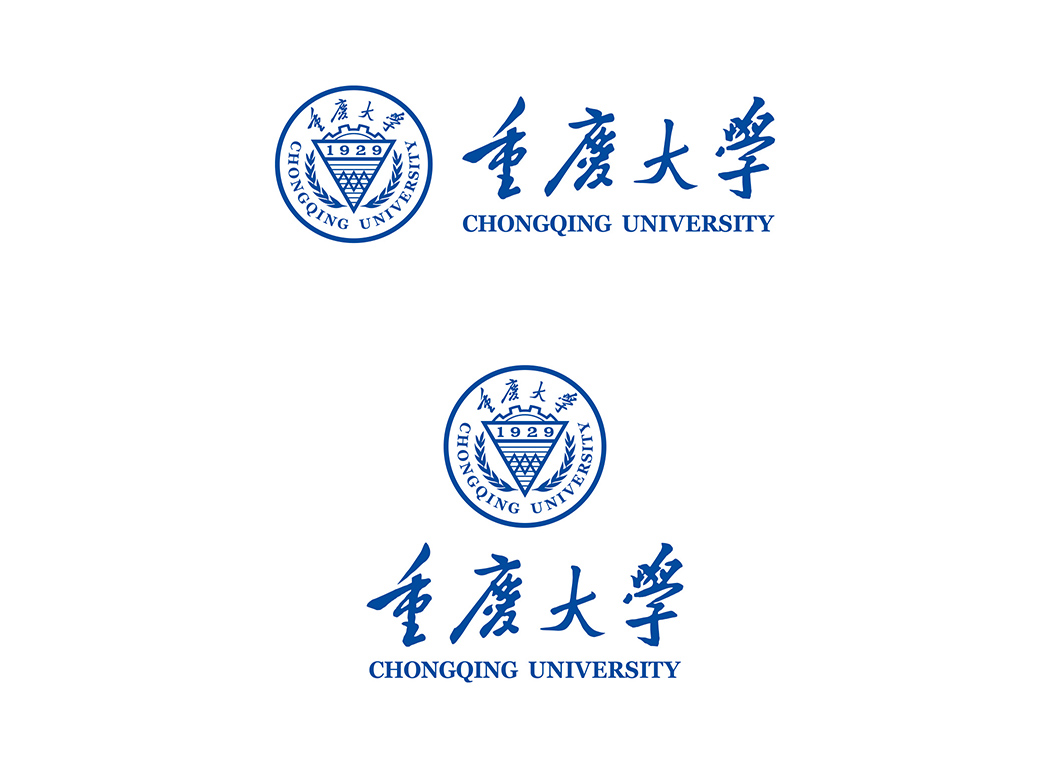 大學(xué)校徽系列:重慶大學(xué)標(biāo)志矢量圖