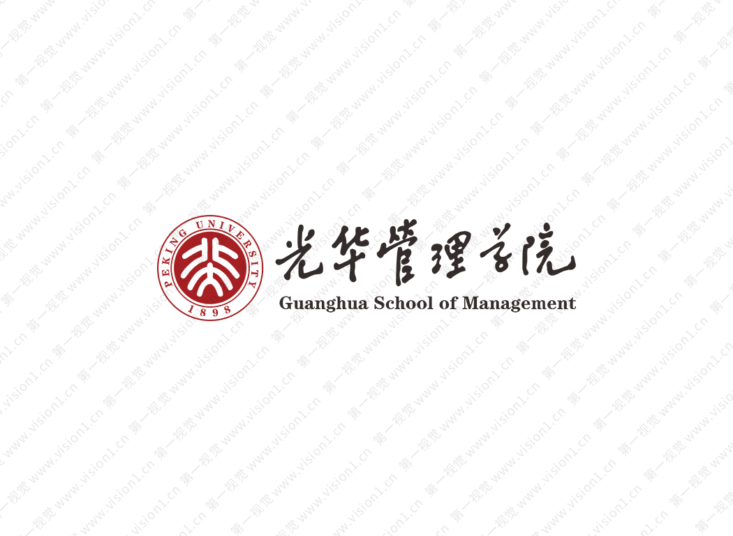 大學校徽系列:光華管理學院標志矢量圖