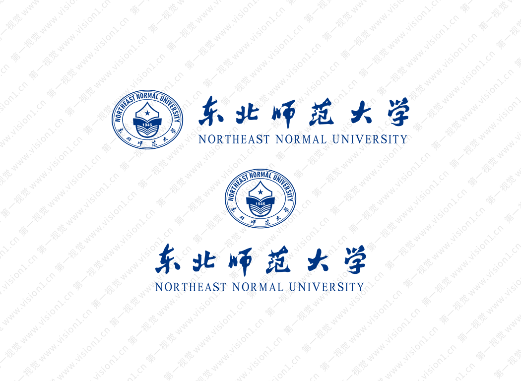大學校徽系列：東北師范大學標志矢量圖