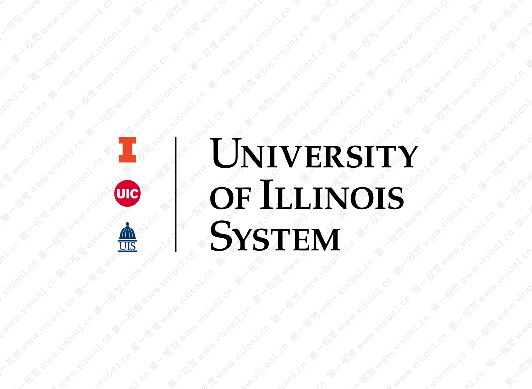 美國伊利諾伊大學校徽logo矢量圖