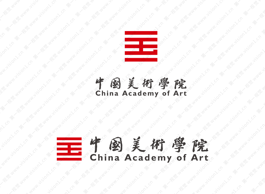 大學校徽系列:中國美術學院標志矢量圖