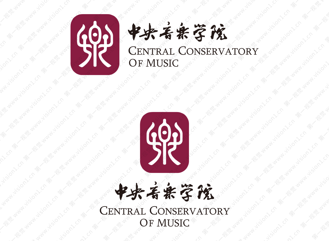 大學(xué)校徽系列:中央音樂學(xué)院標(biāo)志矢量圖