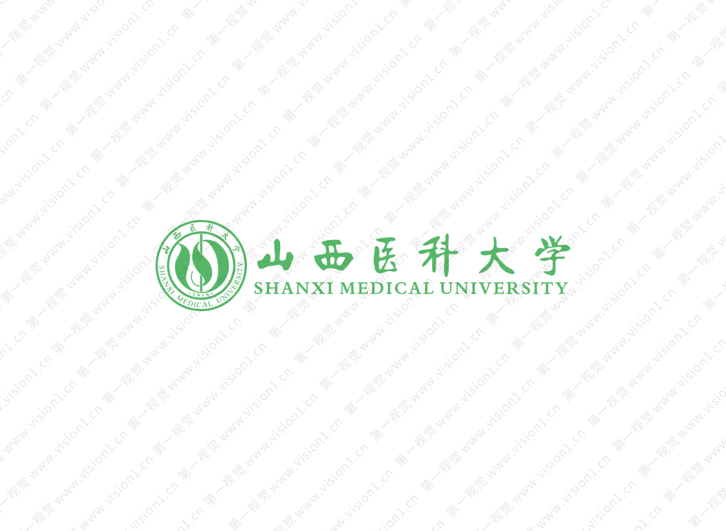 山西醫科大學校徽標志矢量圖