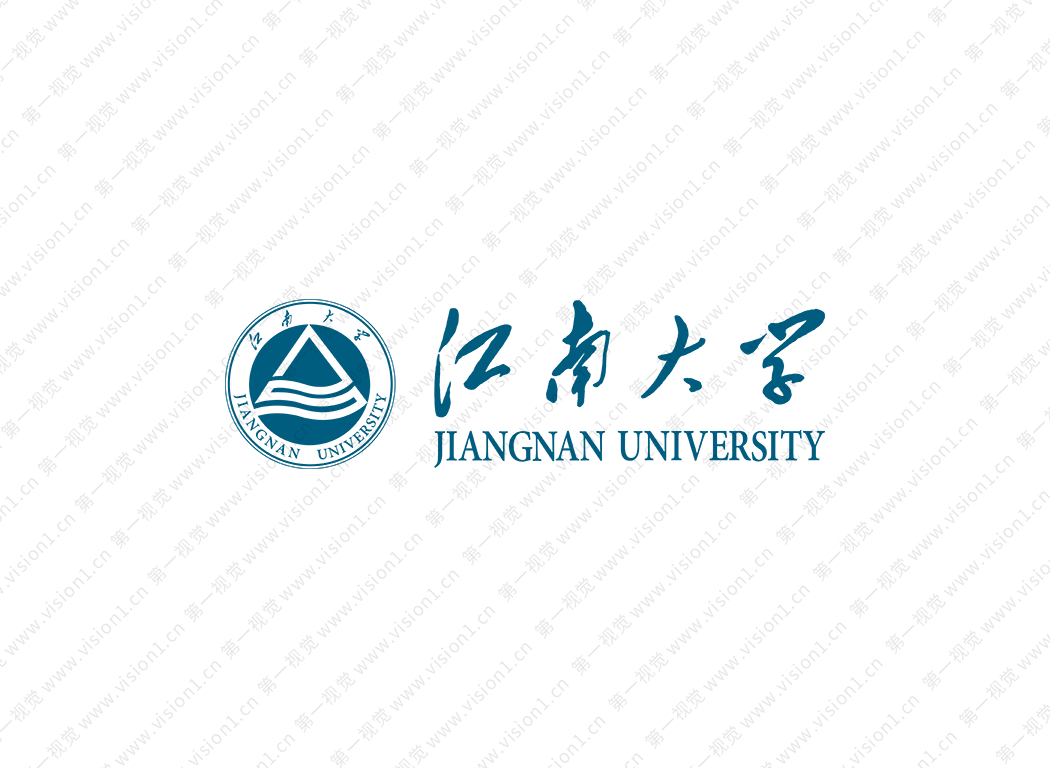 大學校徽系列：江南大學校徽標志矢量圖