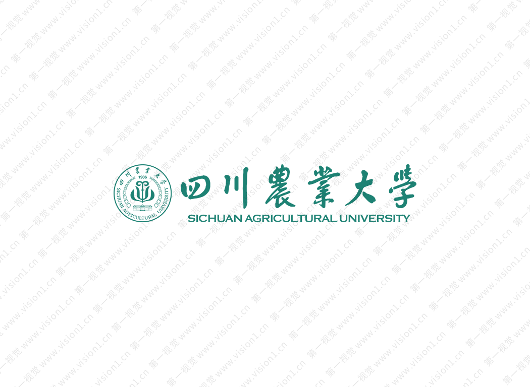 大學校徽系列：四川農業大學標志矢量圖