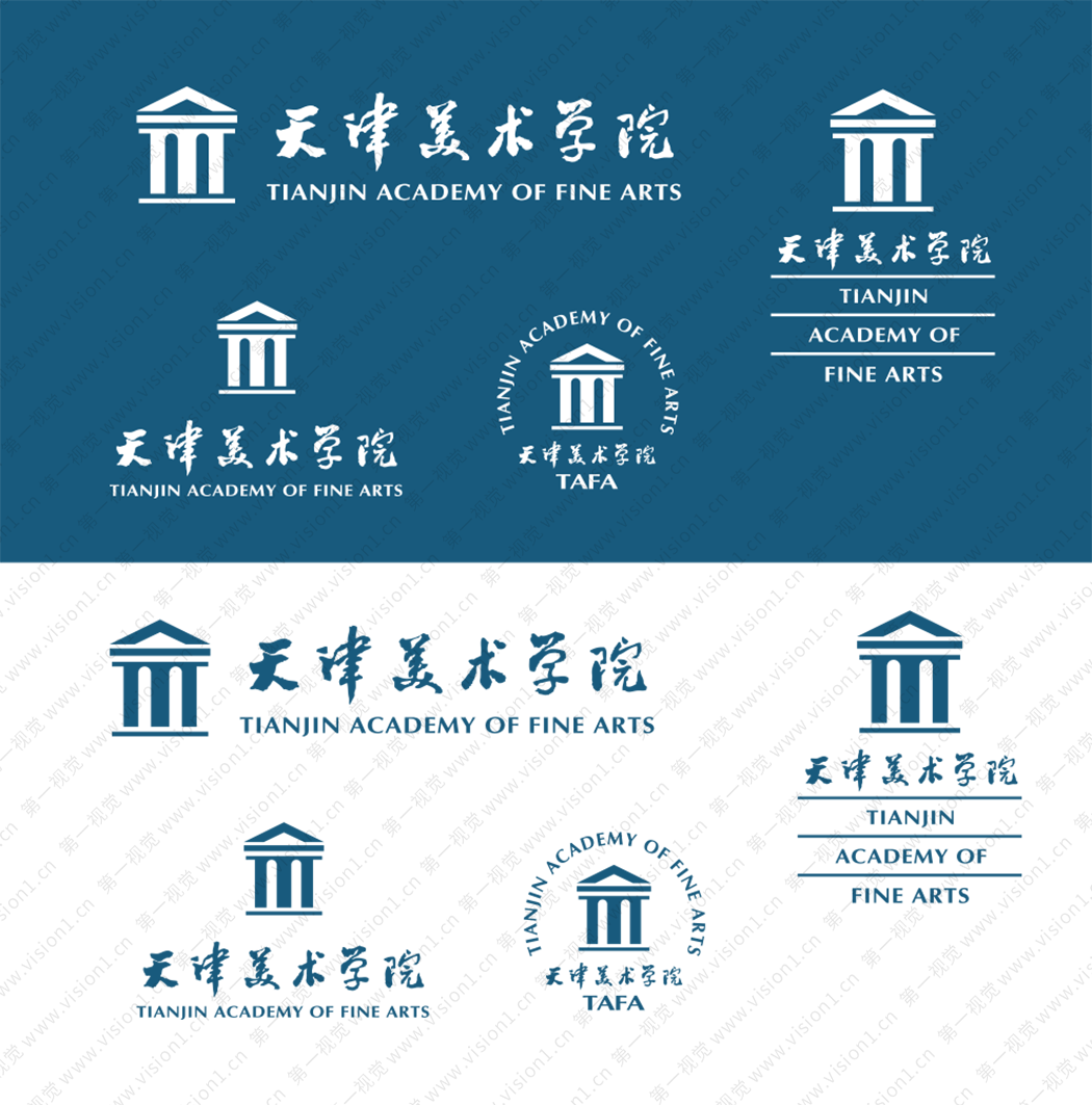 大學校徽系列:天津美術學院標志矢量圖