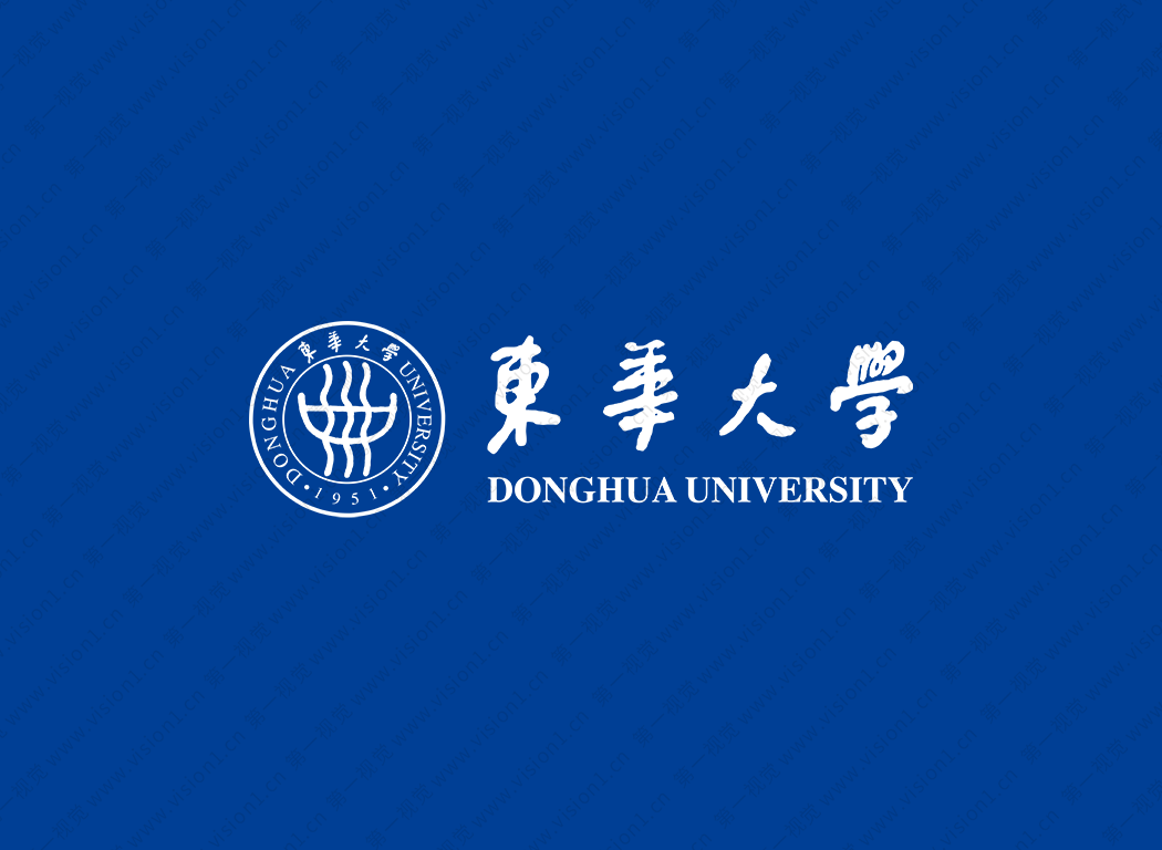 大學校徽系列:東華大學標志矢量圖