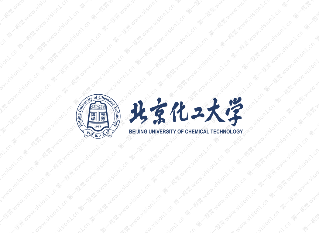 大學校徽系列: 北京化工大學標志矢量圖