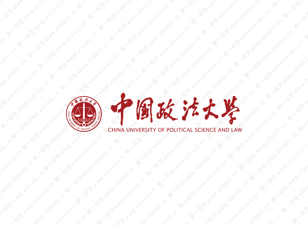 大學(xué)校徽系列:中國(guó)政法大學(xué)標(biāo)志矢量圖