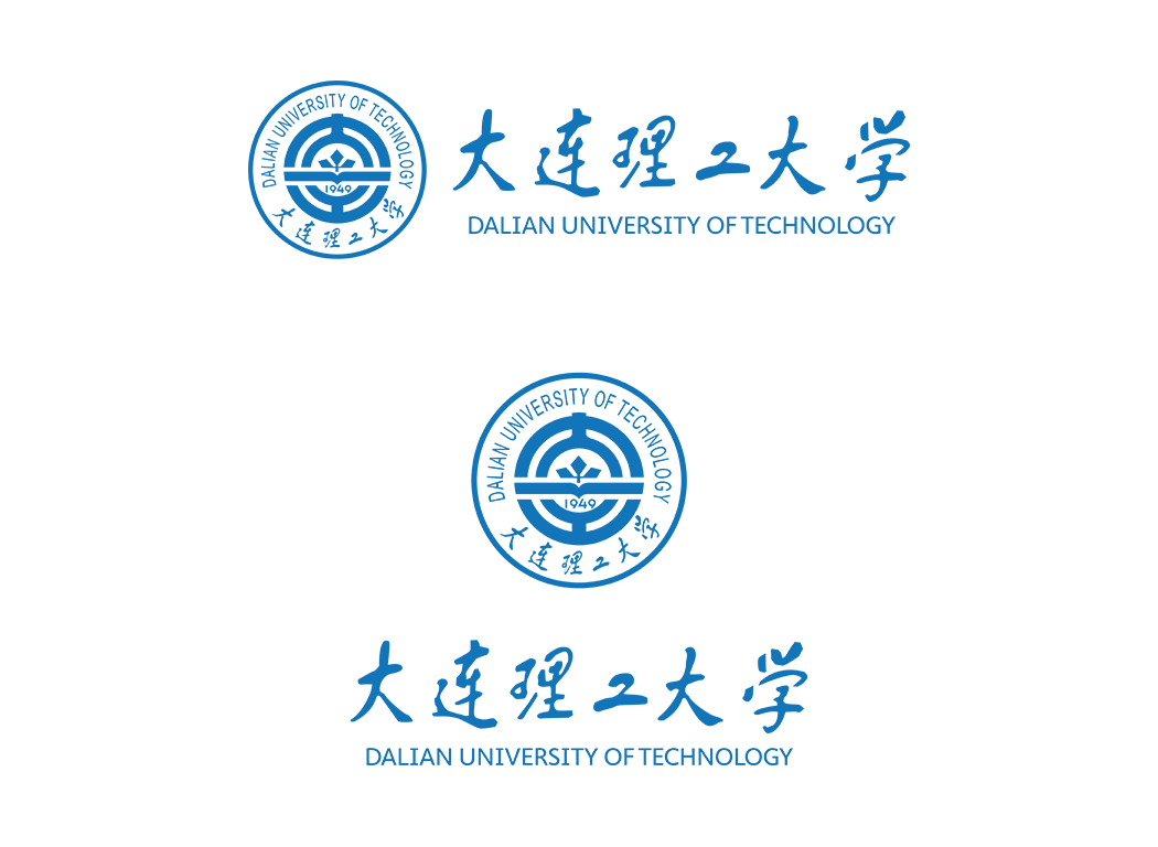 大學校徽系列:大連理工大學標志矢量圖
