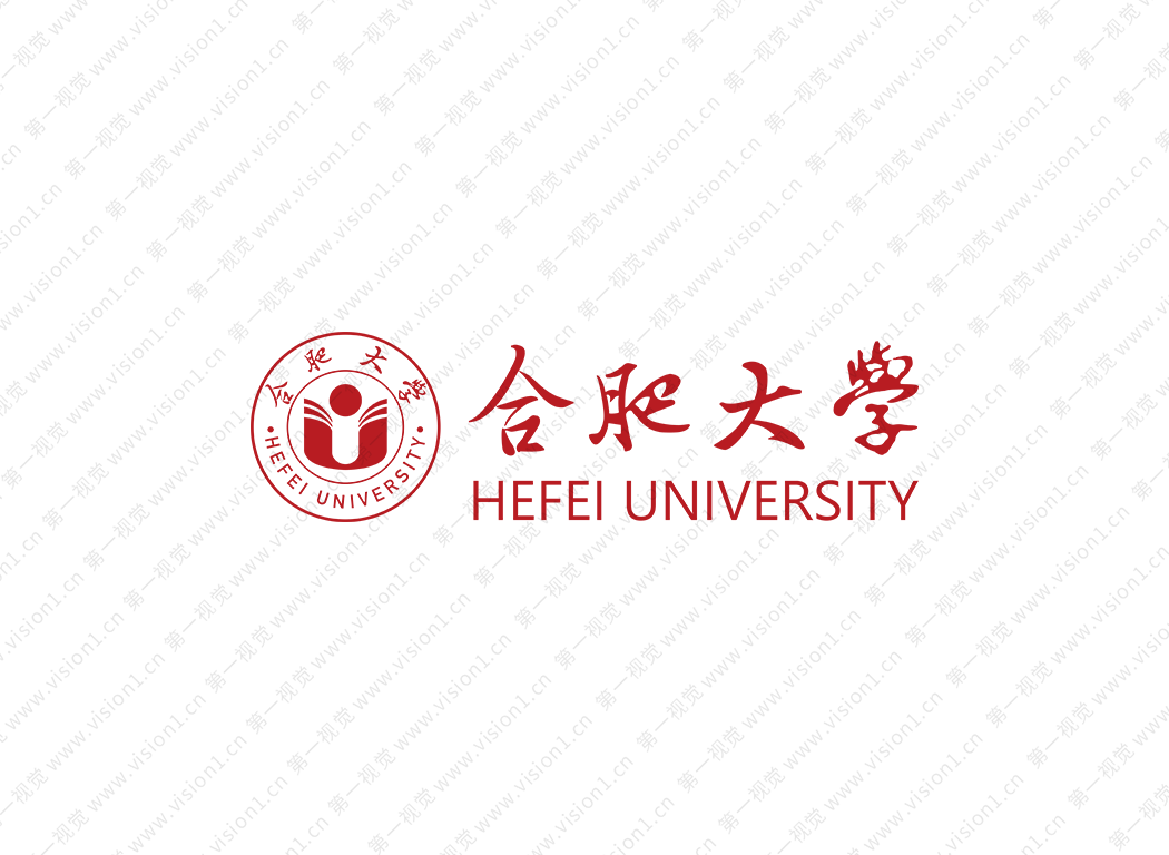大學校徽系列：合肥大學標志矢量圖