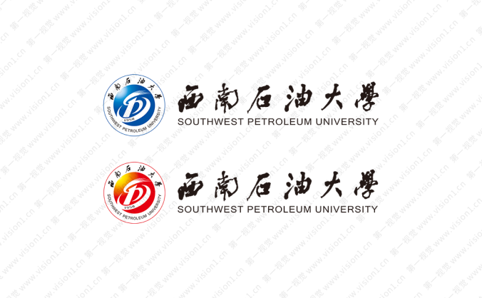 西南石油大學校徽標志矢量圖