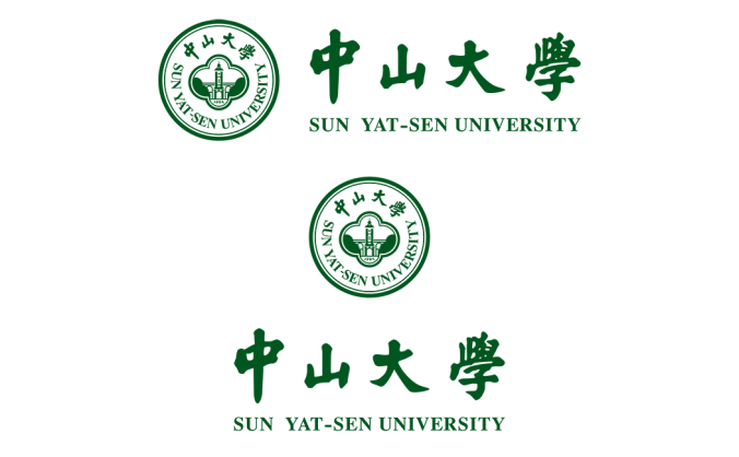 大學(xué)?；障盗?中山大學(xué)標(biāo)志矢量圖