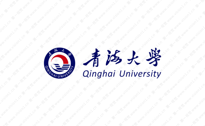 大學校徽系列：青海大學標志矢量圖