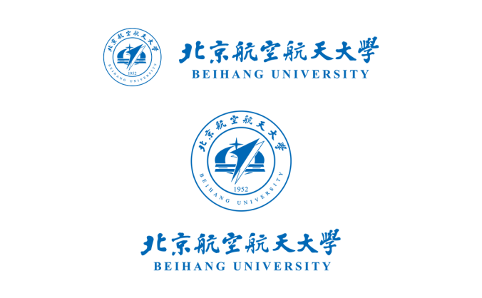 大學(xué)?；障盗?北京航空航天大學(xué)標(biāo)志矢量圖