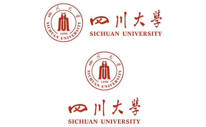 大學(xué)?；障盗?四川大學(xué)標(biāo)志矢量圖