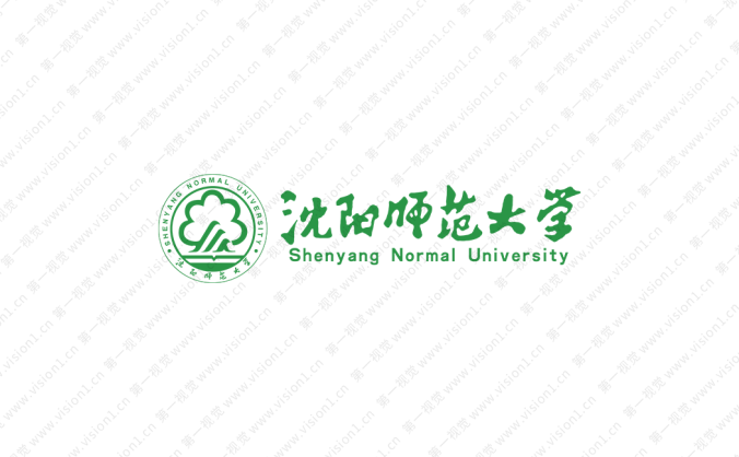 沈陽師范大學校徽標志矢量圖