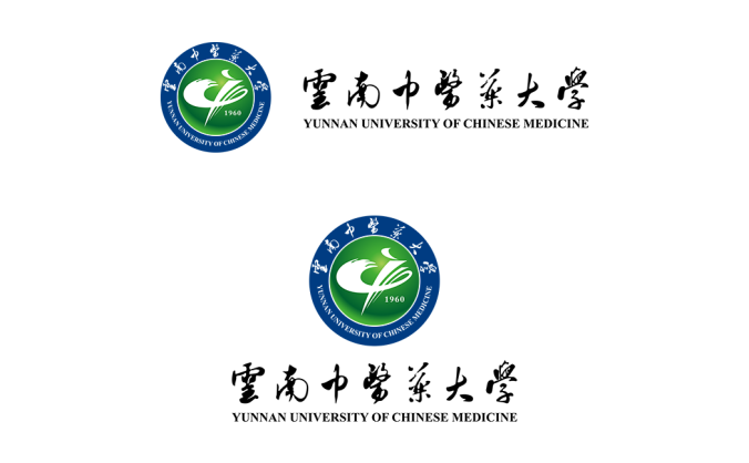 云南中醫藥大學logo標志矢量圖