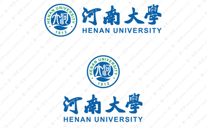 大學校徽系列:河南大學標志矢量圖