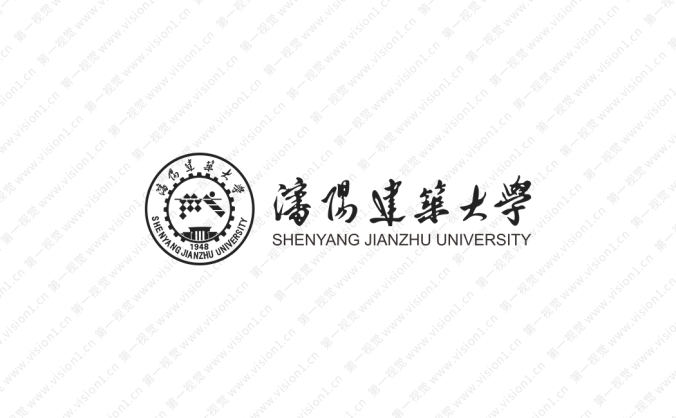 沈陽建筑大學校徽標志矢量圖