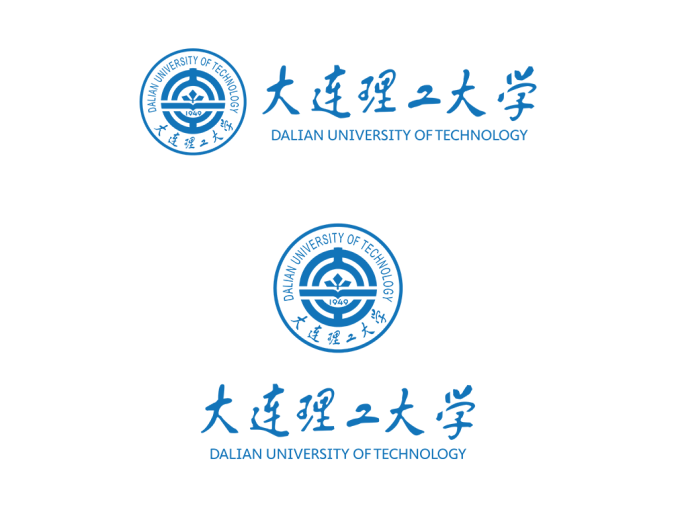大學校徽系列:大連理工大學標志矢量圖